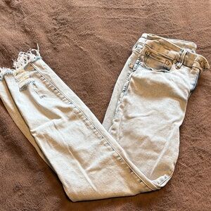 Good American Light Blue Ankle Jeans